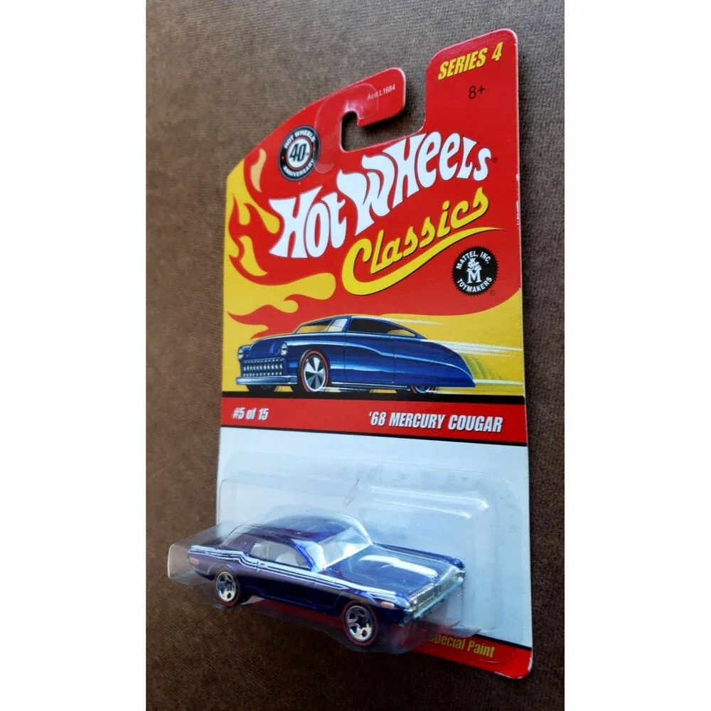 2008 Hot Wheels '68 MERCURY COUGAR Blue Classics Series 4 #5/15 1:64 Redline 5SP